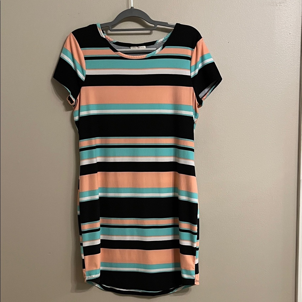 Striped Multicolor Women's Dress